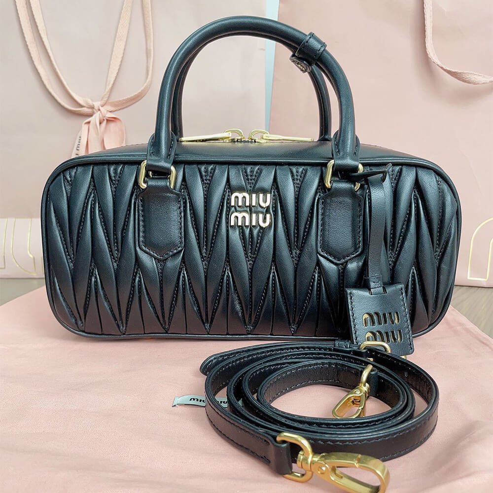 MIUMIU Large Arcadie matelasse nappa Bag(HIGH-END GRADE)